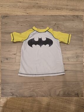 DC Comics Batman Toddler Boys Rash Guard Swim Shirt - Size 4T